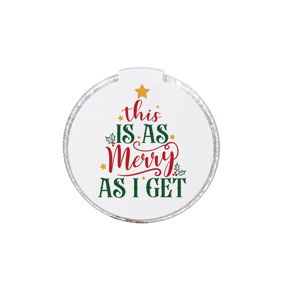 Christmas Vacation Coasters LED PVC, Asst of 2