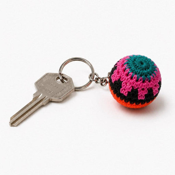 Lumily - Mini Footbag Handmade Stress Ball Hacky Sack Crochet Keychain – Guatemala