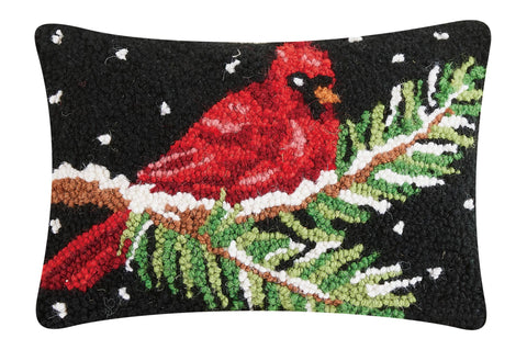 Peking Handicraft - Cardinal On Branch Hook Pillow