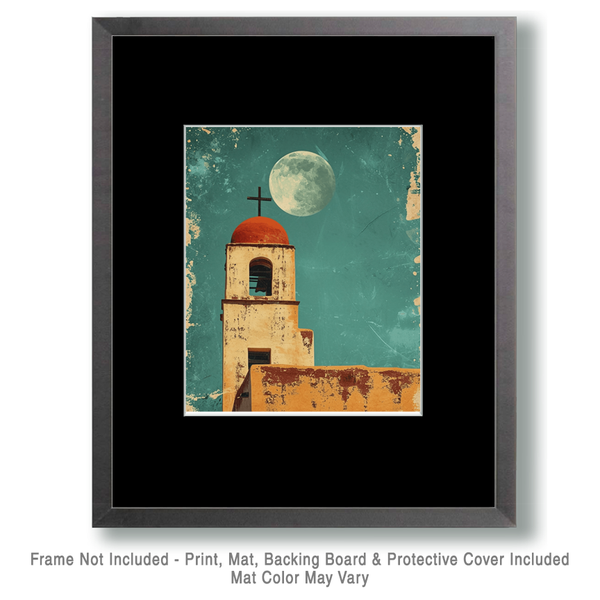 Mowbi - Vintage Southwest New Mexico Prickly Pear Cactus 8"x10" Art Print