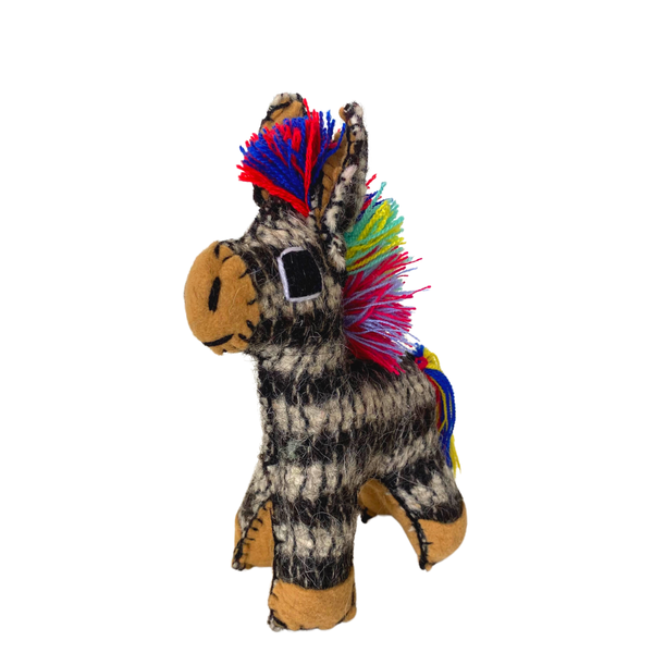 Lumily - Tomi the Donkey: Repurposed Wool Boho Decor - Mexico