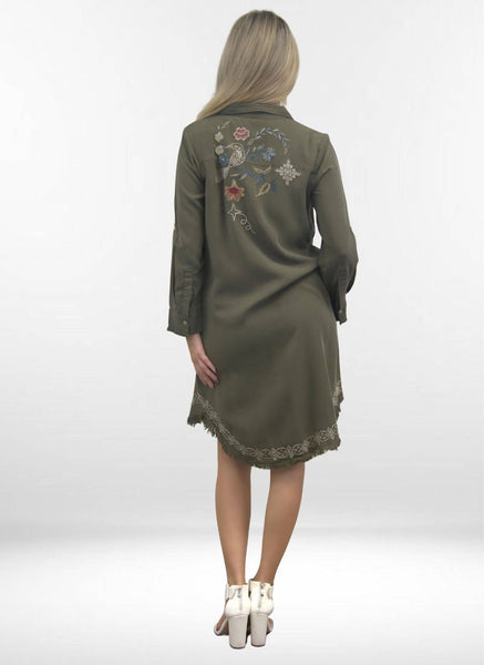 Caite & Kyla - WENDY DRESS | Best Selling Dress Style in Tencel: DESERT SAGE / L