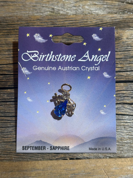 BIRTHSTONE ANGEL PIN