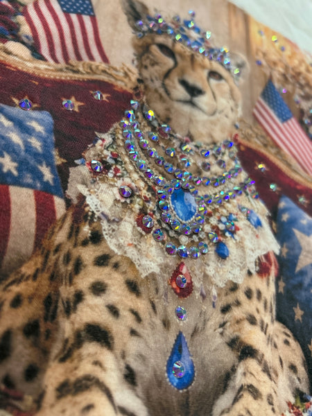 PATRIOTIC CHEETAH TEE