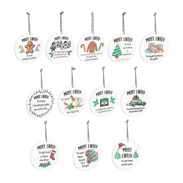 Heartfelt Cheer Ornament Christmas Most Likely To