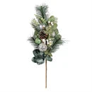 SHADES OF EMERALD STEM ARTIFICIAL WITH ORNAMENTS