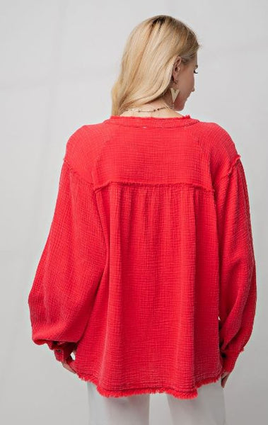 Oversized Long-sleeve Top