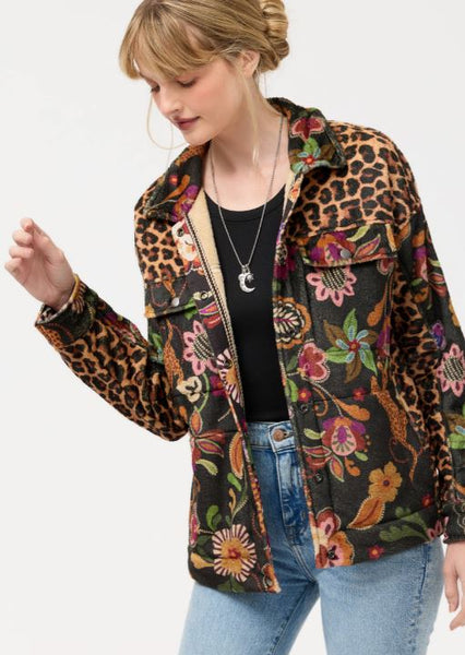 AMELIE SHERPA TRUCKER JACKET