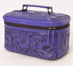 Tooled Leather Travel Case