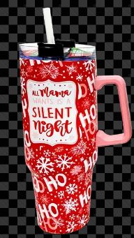 Holiday Insulated 40 oz Cup with Handle Christmas Assortment