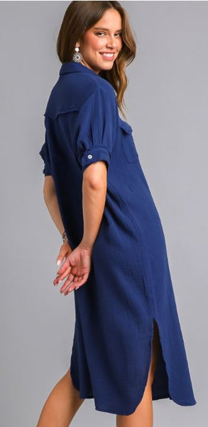 Gauze Midi Dress