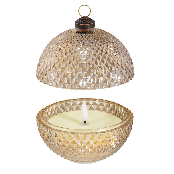 LED Décor Glass Round Candle- 3 STYLES