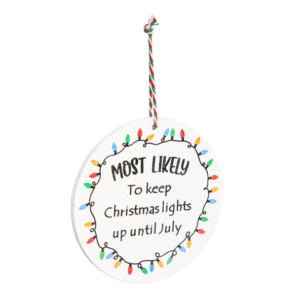 Santa Ornament Christmas Most Likely To... 12 STYLES