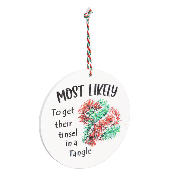 Santa Ornament Christmas Most Likely To... 12 STYLES