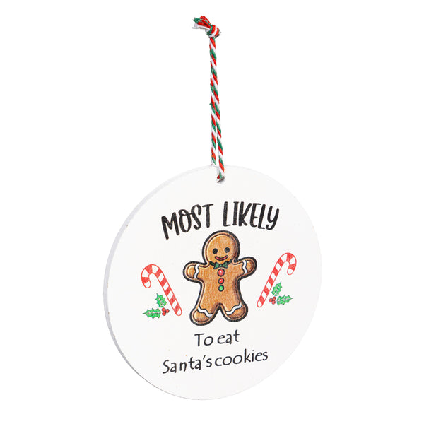 Santa Ornament Christmas Most Likely To... 12 STYLES