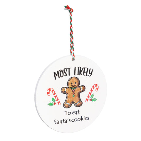 Santa Ornament Christmas Most Likely To... 12 STYLES