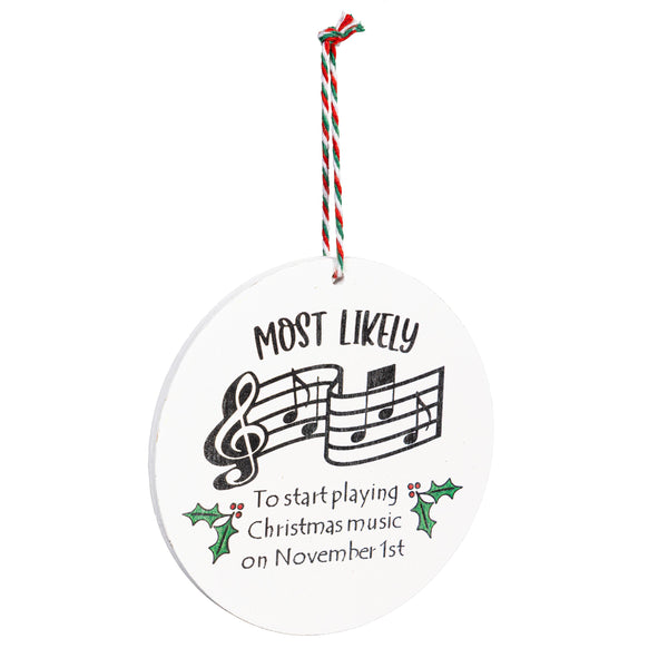 Santa Ornament Christmas Most Likely To... 12 STYLES