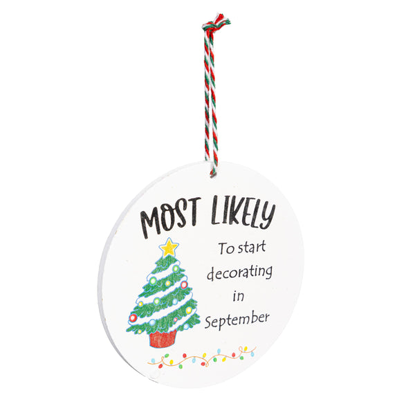Santa Ornament Christmas Most Likely To... 12 STYLES