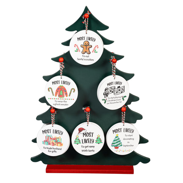 Santa Ornament Christmas Most Likely To... 12 STYLES