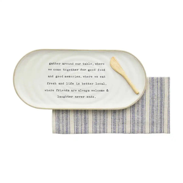 FARMSTEAD HOSTESS TRAY SET