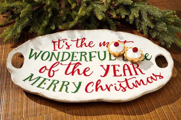 FARMHOUSE CHRISTMAS PLATTER SET