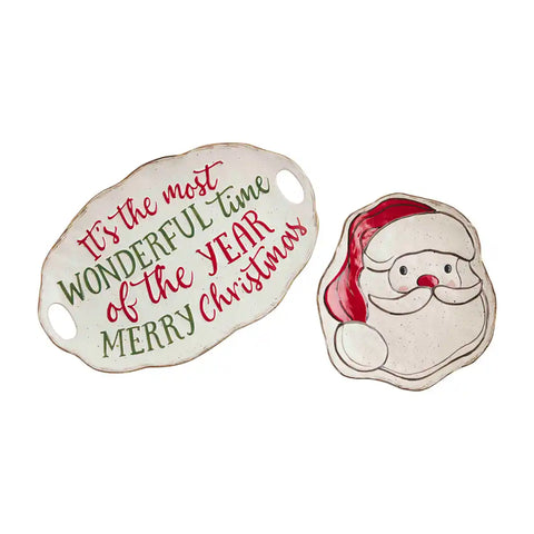 FARMHOUSE CHRISTMAS PLATTER SET