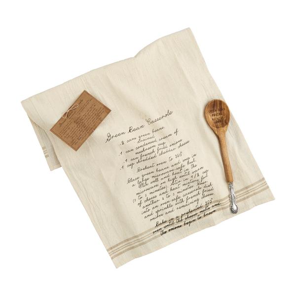 Recipe Spoon and Hand Towel 4 Sets