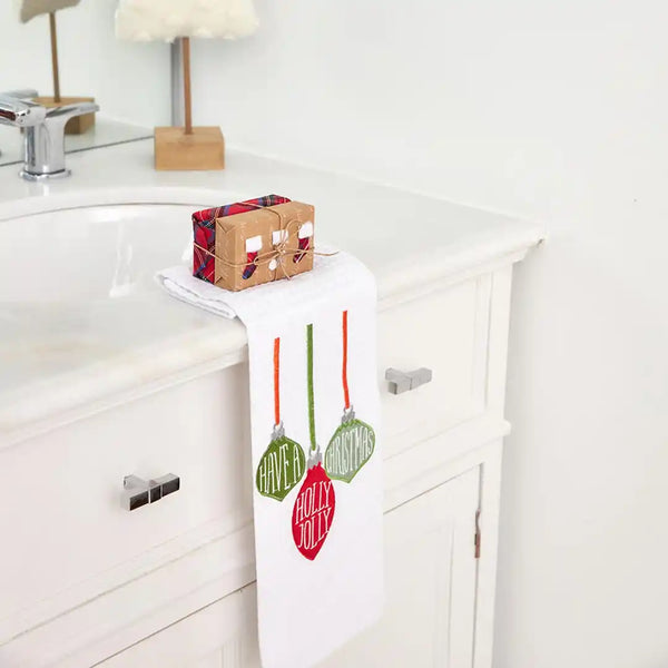 CHRISTMAS WAFFLE TOWEL