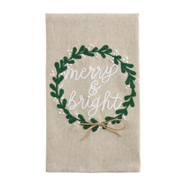 CHRISTMAS GREENERY TOWEL