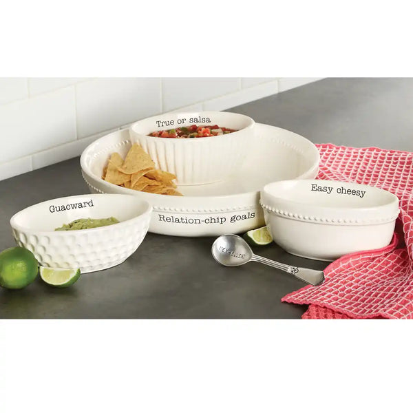 FIESTA CHIP BOWL & DIP SET