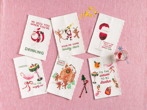 Christmas Drinking Bar Towels (6 Styles)