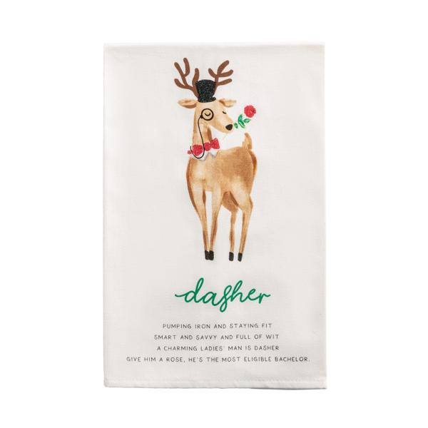 Reindeer Poem Towel (9 Reindeer Styles)