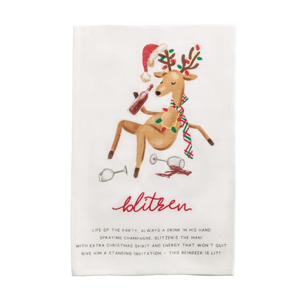 Reindeer Poem Towel (9 Reindeer Styles)