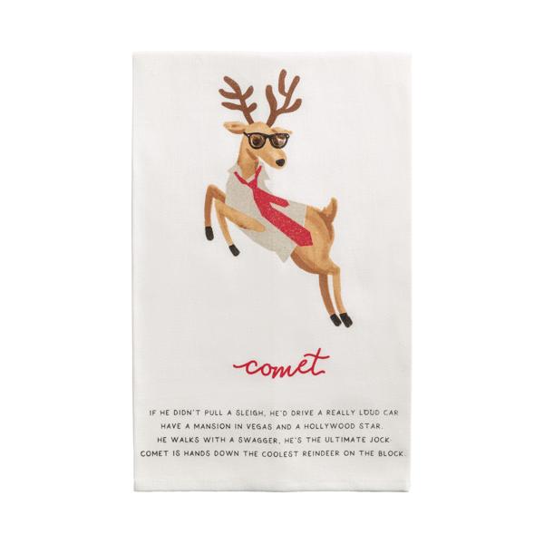 Reindeer Poem Towel (9 Reindeer Styles)