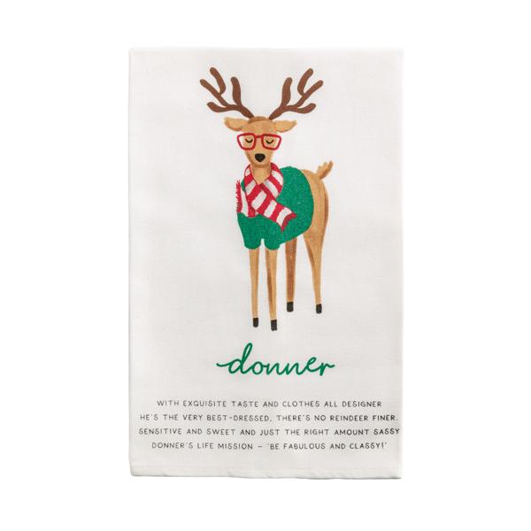 Reindeer Poem Towel (9 Reindeer Styles)
