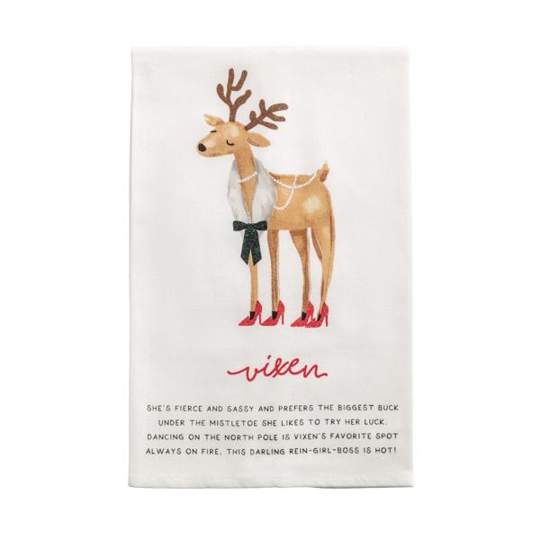Reindeer Poem Towel (9 Reindeer Styles)