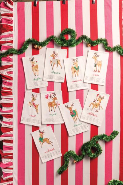 Reindeer Poem Towel (9 Reindeer Styles)