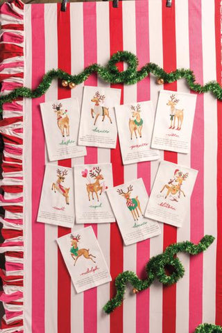 Reindeer Poem Towel (9 Reindeer Styles)
