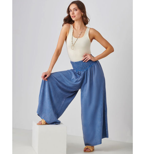 Flowy Viscose Wide Leg Pants