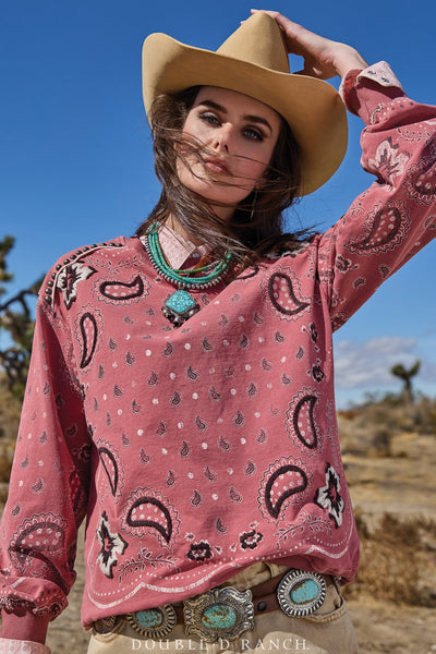 Charlie's Bandana Sweatshirt Top