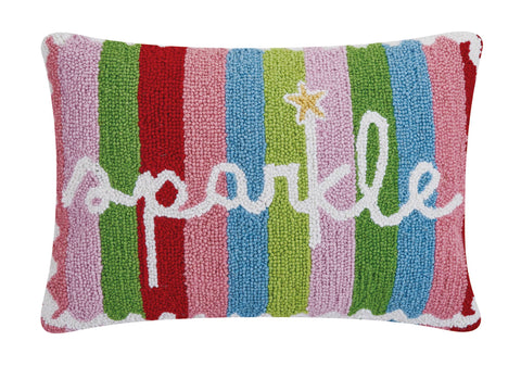 Peking Handicraft - Holiday Sparkle Hook Pillow