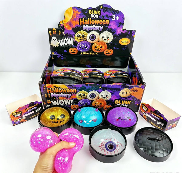 Halloween Glitter Jelly Bun Squishy Blind Box