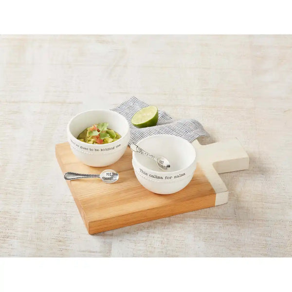 GUAC AND SALSA DIP BOWL SET