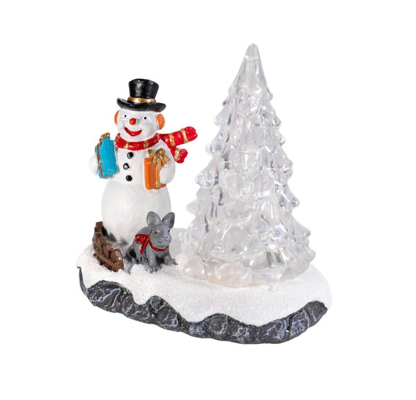 Color Changing Christmas Scene-Asst of 2