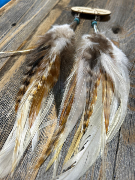 Handcrafted Layered Feather Earring