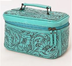 Tooled Leather Travel Case