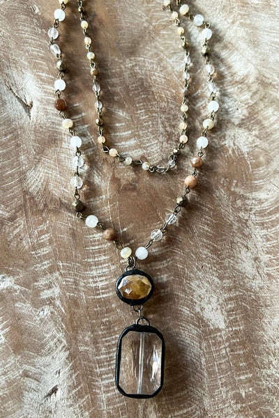 Dylan Designs - Micah Necklace in Bronze Taupe
