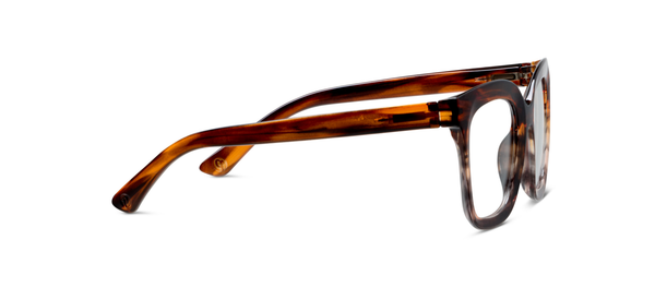 Cleo (Blue Light): Brown Ombre Horn / 1.75