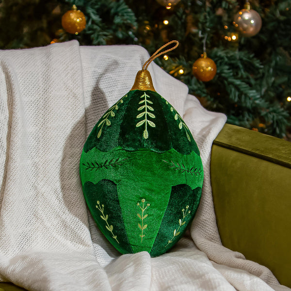 Shades of Green Throw Pillow Ornament