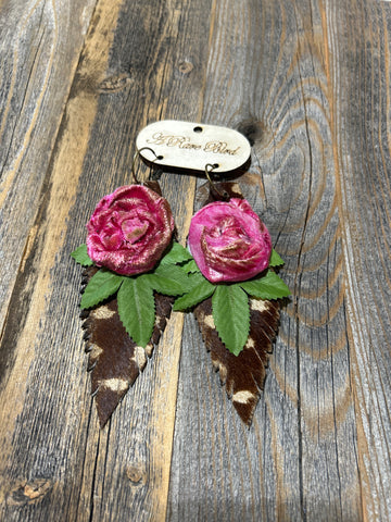 HANDCRAFTED FLOWER EARRINGS